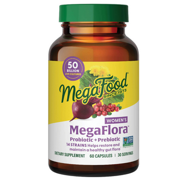 MegaFlora Women's Probiotic + Prebiotic - 14 Strains - 50 Billion live cultures